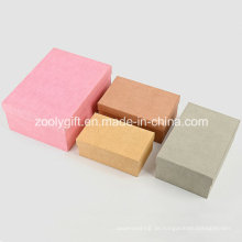 Verschiedene Farbe Stoff Textur Papier Geschenk Verpackung Boxen